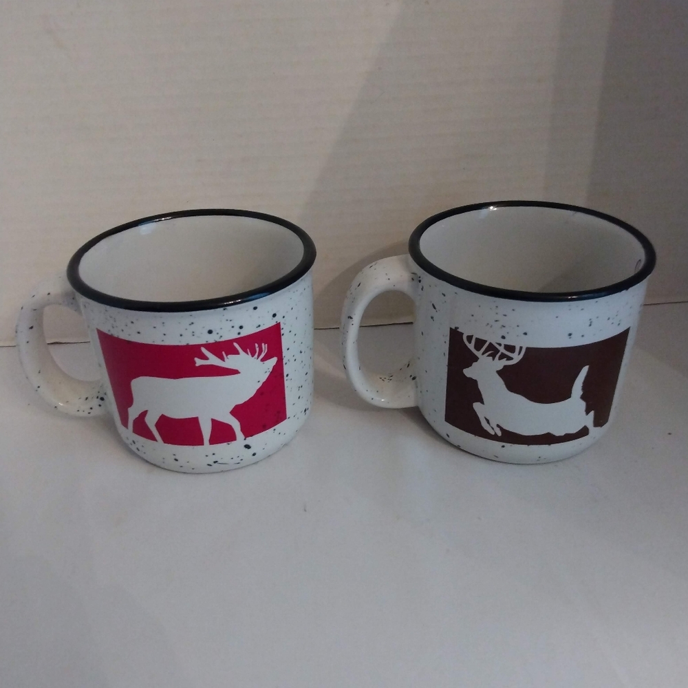 OutdoorWorld Speckled Jumbo Ceramic Mugs